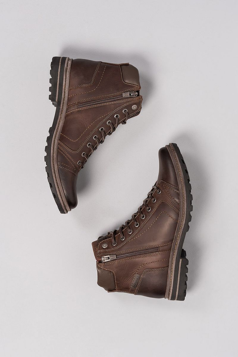 Bota masculina freeway sales absolut couro capuccino