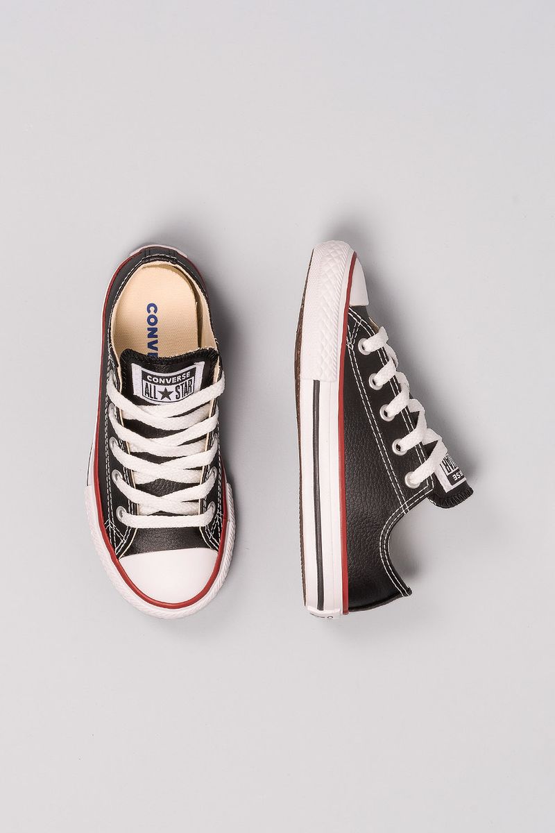 Tênis Converse All Star Chuck Taylor Couro Infantil Unissex CK04200003 -  Tênis Converse All Star Chuck Taylor Couro Infantil Unissex CK04200003 -  Converse All Star