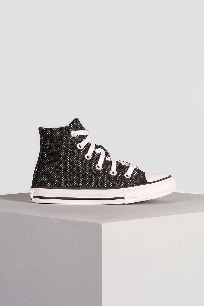 Tênis Converse Chuck Taylor All Star Hi Infantil As Core Preto