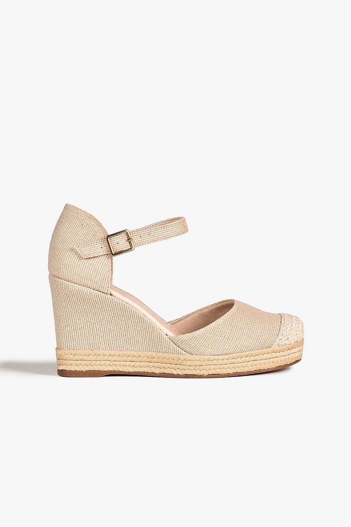 Sandália espadrille best sale anabela bebecê