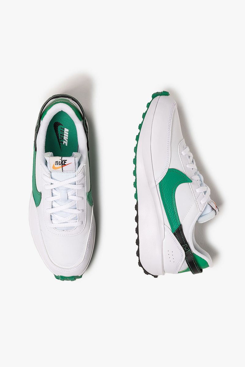 Nike outburst trainers cheap in white and green