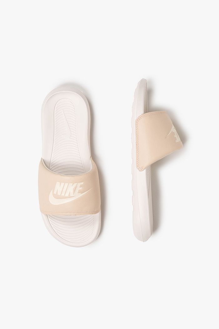 Beige sales nike slides