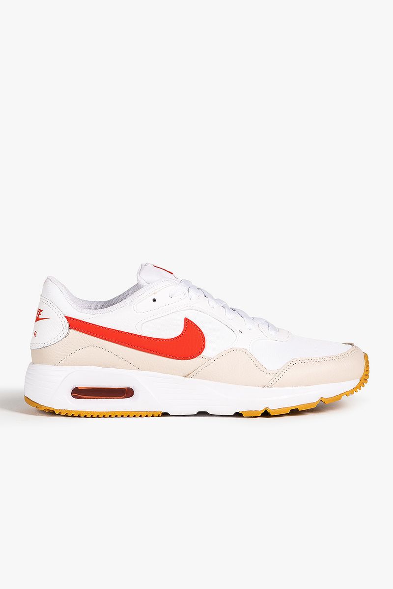 tenis nike air max branco e vermelho