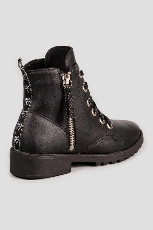 Bota Coturno Infantil Cano Curto Pampili Tweenie