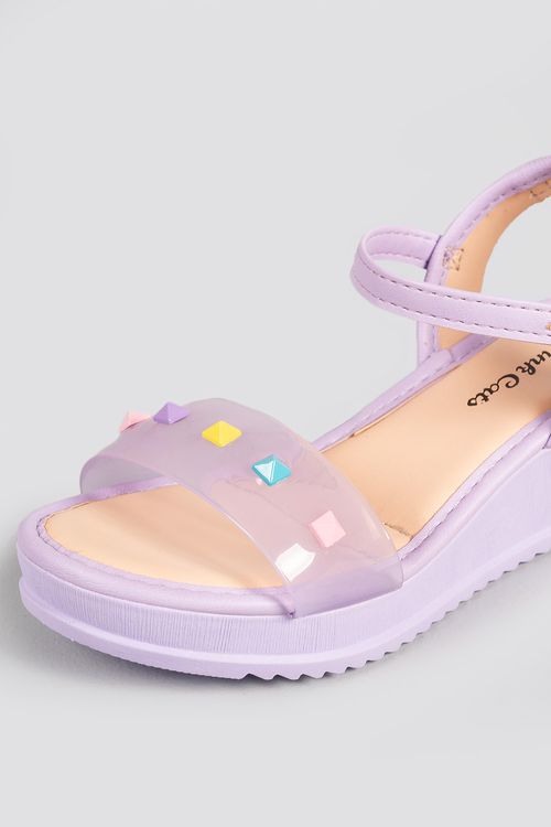Sandália Infantil Anabela Pink Cats Dakota Torvy