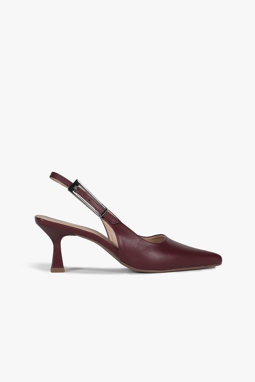 Sapato Feminino Slingback Salto Alto Mundial Joane