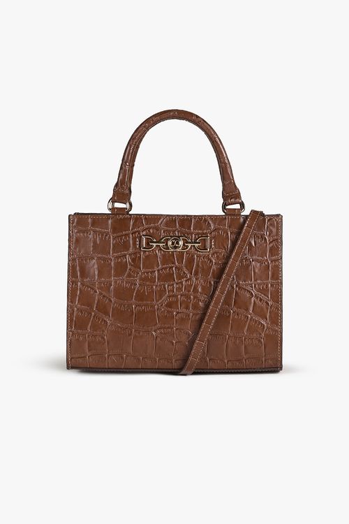 Bolsa Média Feminina Classe Croco