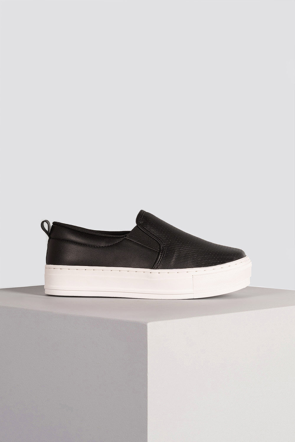 Tênis Feminino Plataforma Mundial Tatiane - PRETO