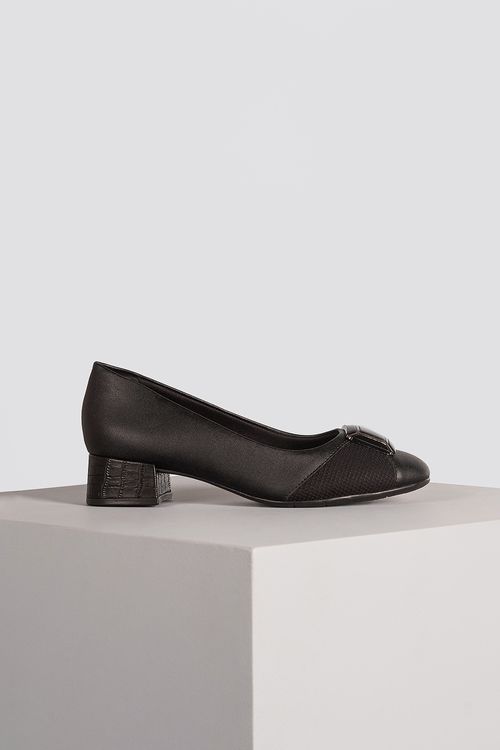 Scarpin Feminino Salto Médio Comfortflex Saxon