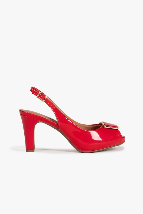 Sapato Feminino Slingback Peep Toe Vizzano Walentine