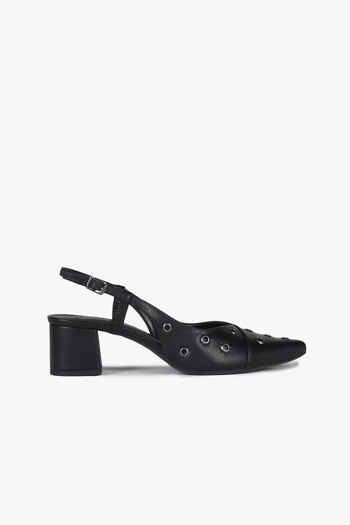 Sapato Feminino Slingback Salto Médio Mundial Julyane