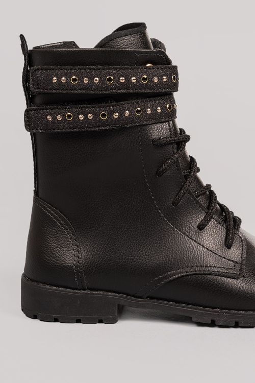 Bota Coturno Infantil Cano Curto Pampili Ivy