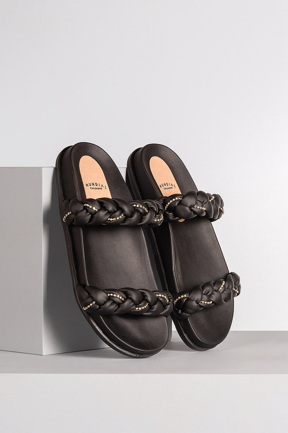 Chinelo Feminino Birken Perla Mundial - PRETO