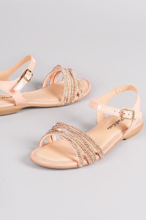 Sandália Infantil Rasteira Akary Dakota Pink Cats