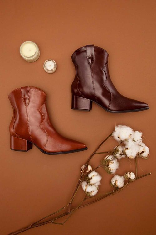 Bota Texana Feminina Cano Curto Mundial Levona
