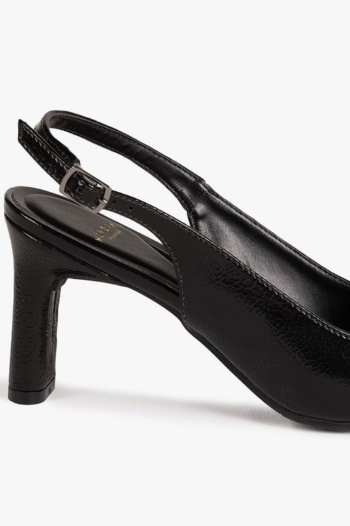 Sapato Feminino Slingback Salto Alto Mundial Walkiria
