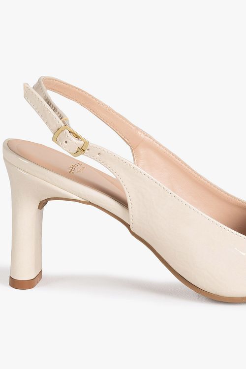 Sapato Feminino Slingback Salto Alto Mundial Walkiria