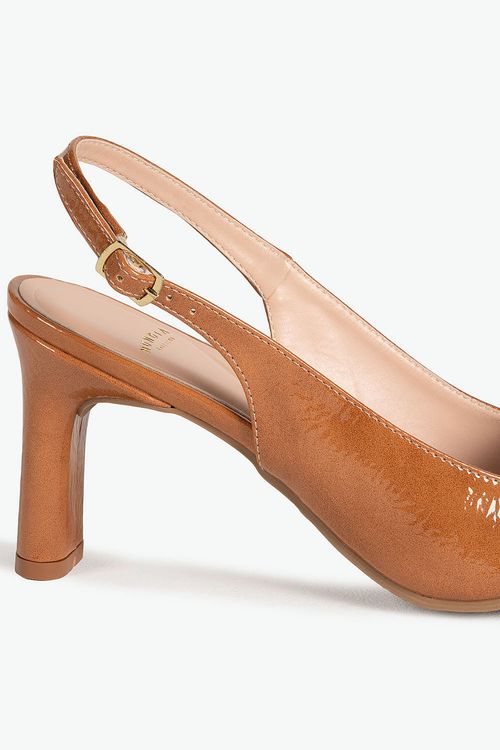 Sapato Feminino Slingback Salto Alto Mundial Walkiria