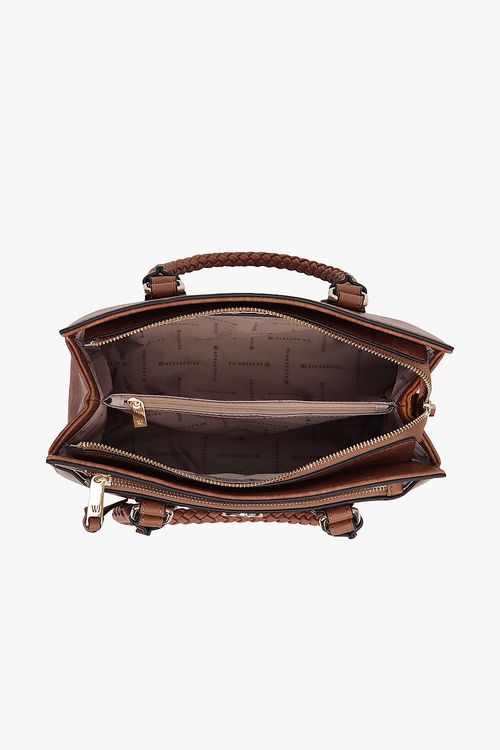 Bolsa Grande Satchel Feminina Wj Rolete