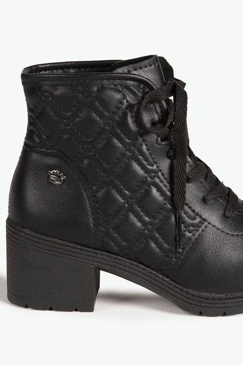 Bota Coturno Infantil Cano Curto Pink Cats Walita