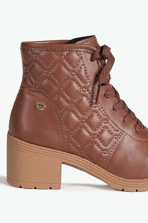 Bota Coturno Infantil Cano Curto Pink Cats Walita
