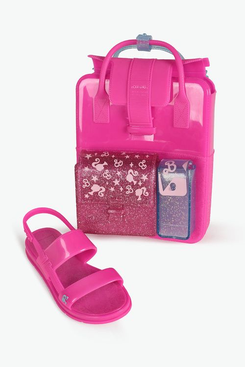Sandália Infantil Rasteira Grendene Barbie Color Mochi
