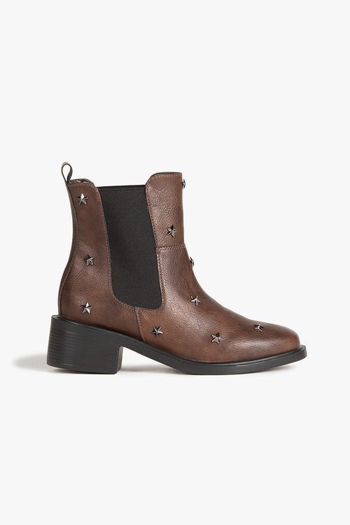 Bota Feminina Chelsea Boot Cano Médio Mundial Shine