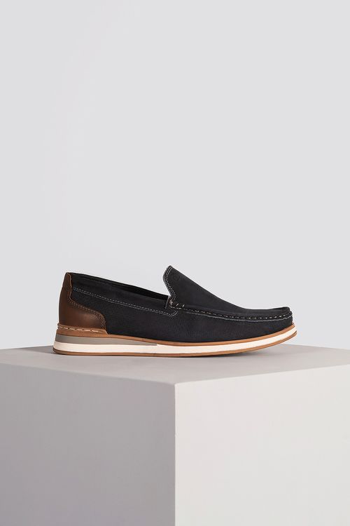 Sapato Masculino Mocassim Denim Flow Democrata