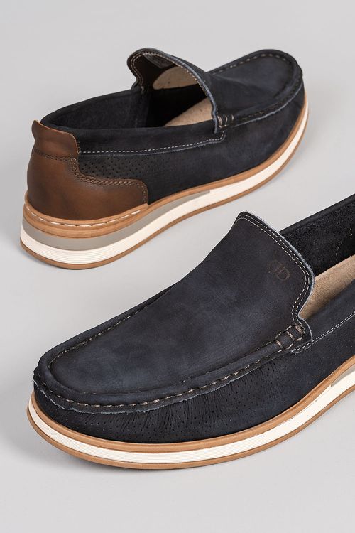 Sapato Masculino Mocassim Denim Flow Democrata