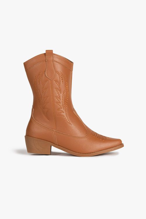 Bota Infantil Texana Cano Média Sinal Positivo Ashley