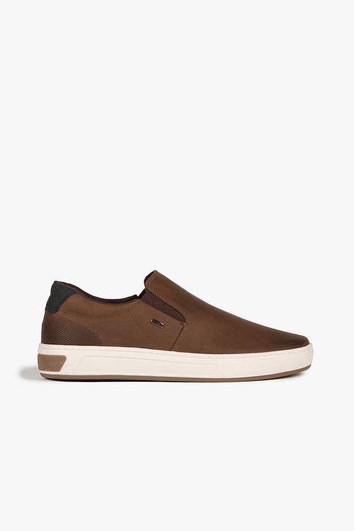 Sapatênis Masculino Ferricelli Couro Slip On