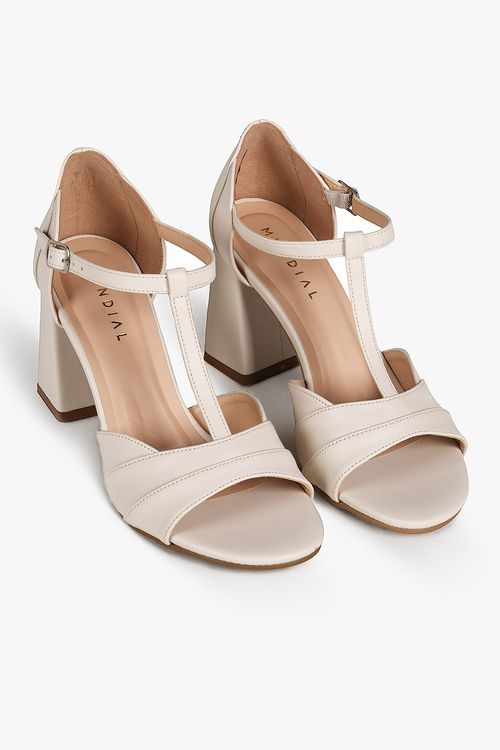 Sandália Feminina Peep Toe Mundial Amandine