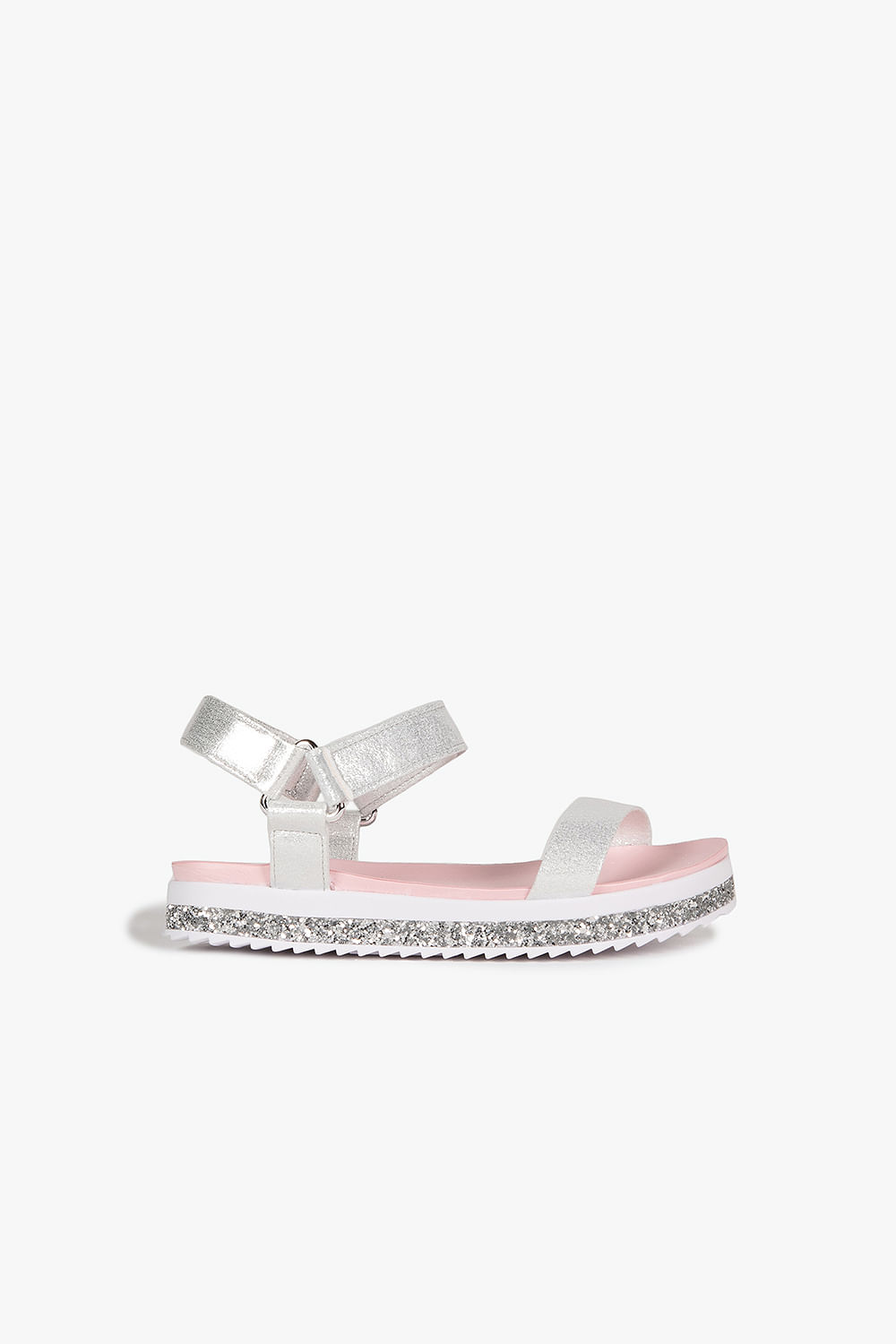 Sandália Infantil Flatform Molekinha Amye - PRATA