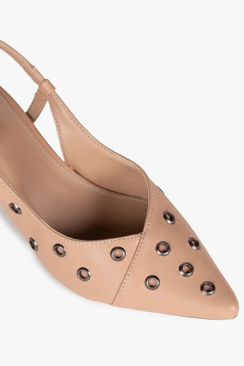 Sapato Feminino Slingback Salto Médio Mundial Julyane