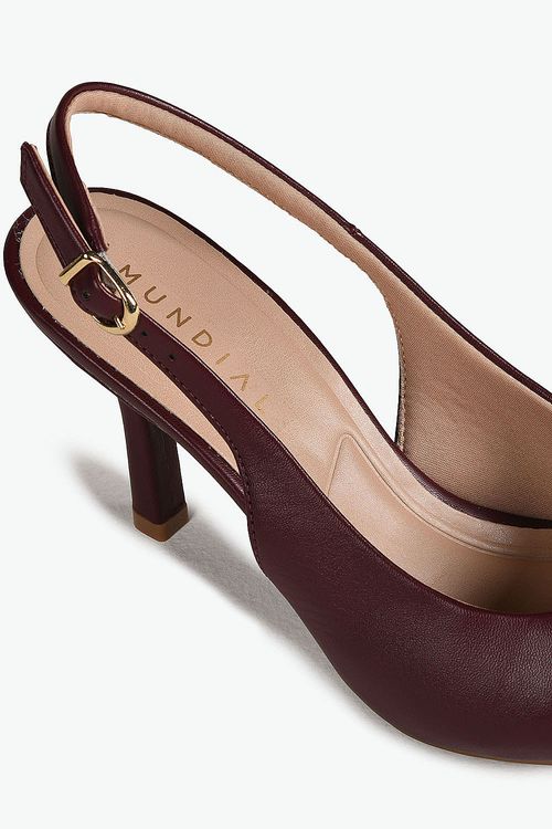 Sapato Feminino Slingback Salto Alto Mundial Sofia