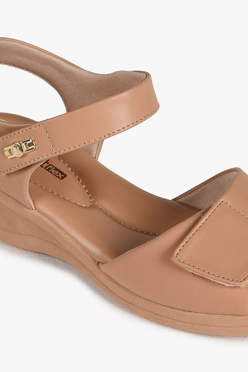 Sandália Feminina Anabela Comfortflex Grizelda