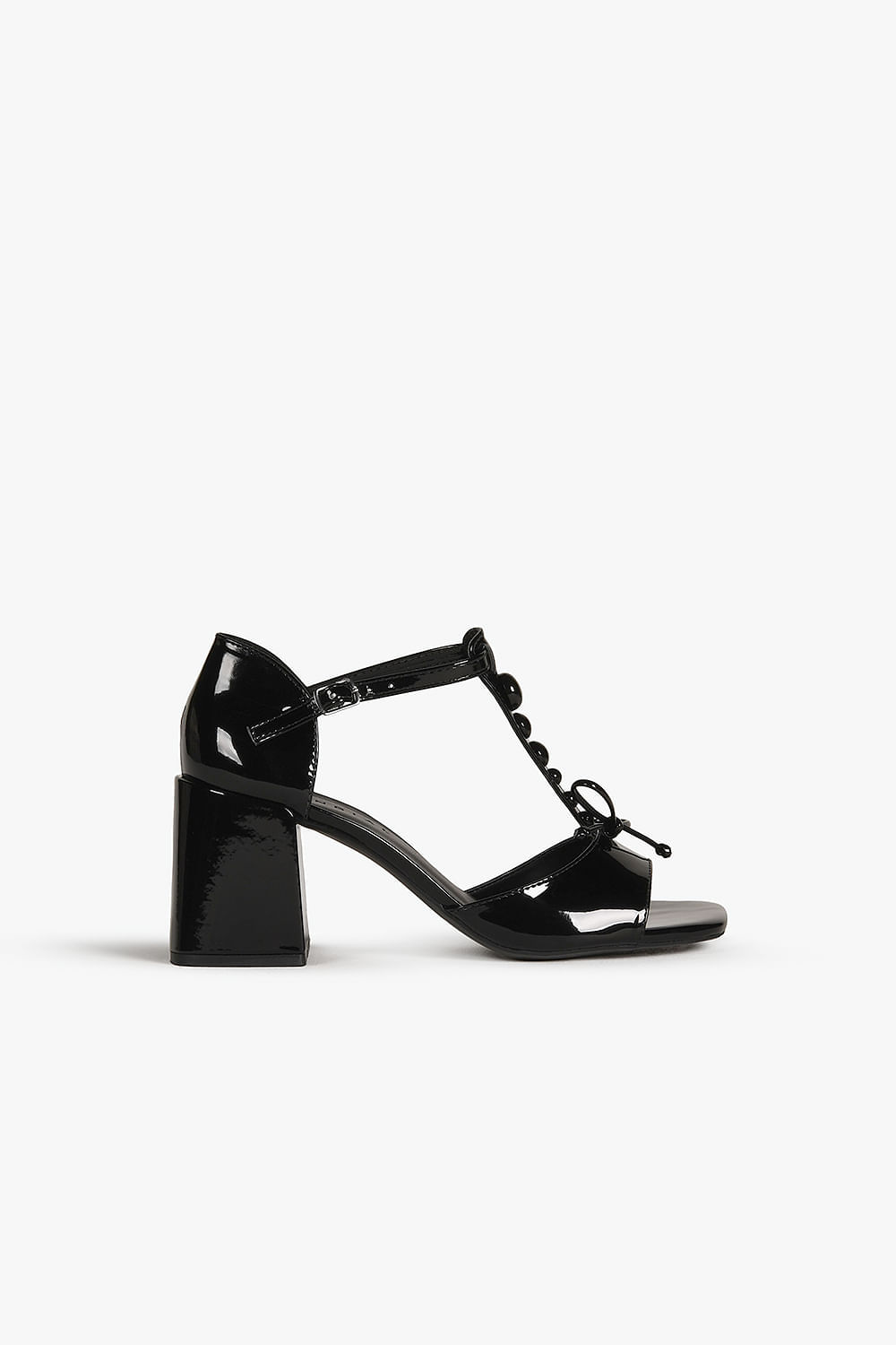 Sandália Feminina Peep Toe Mundial Luciele - PRETO