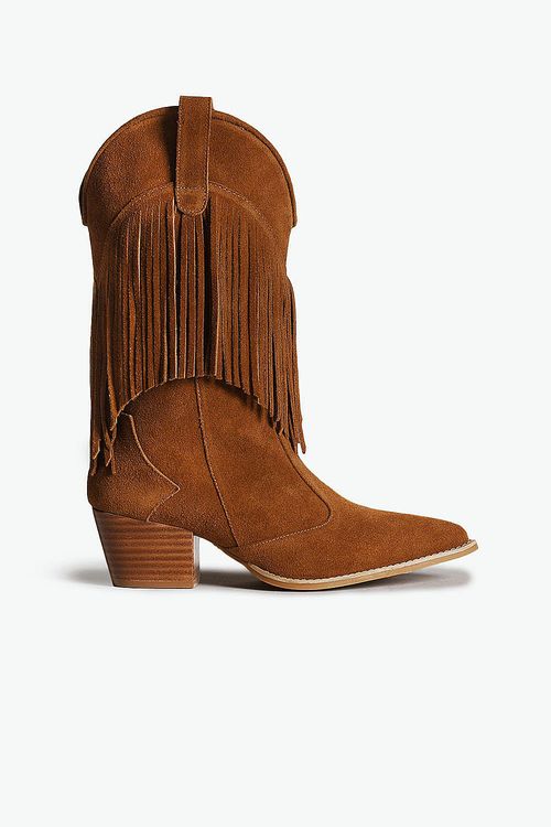 Bota Texana Feminina Cano Longo Mundial Kedie