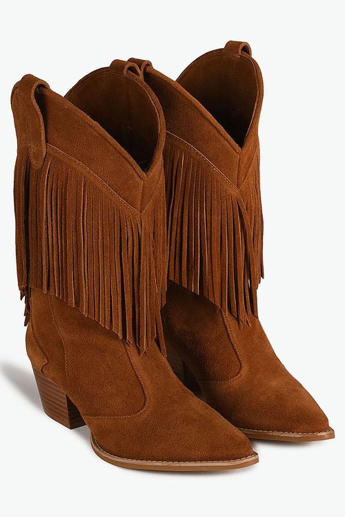 Bota Texana Feminina Cano Longo Mundial Kedie
