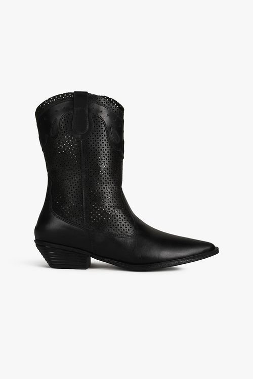 Bota Texana Feminina Cano Curto Mundial Louisa