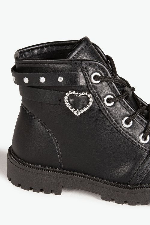 Bota Baby Infantil Coturno Cano Curto Molekinha Hearth