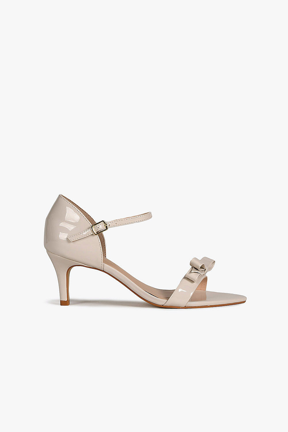 Sandália Feminina Salto Alto Mundial Kimberly - OFF WHITE