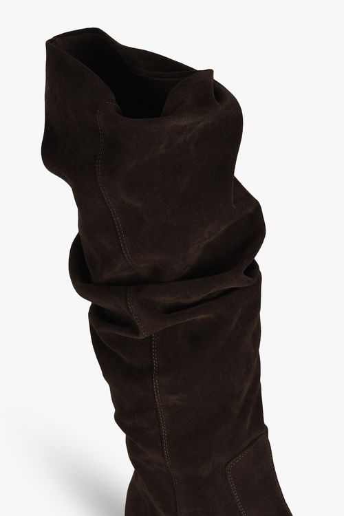 Bota Camurça Feminina Slouch Mundial Lilian