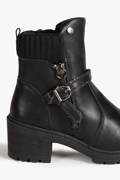 Bota Infantil Tratorada Cano Curto Pink Cats Vayla