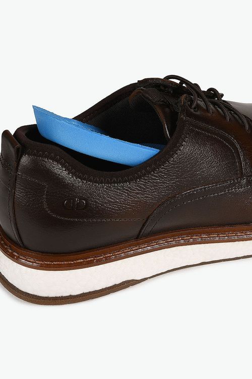 Sapato Casual Masculino Democrata Metropolitan Clark Pulse Mogno
