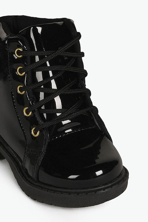 Bota Baby Infantil Coturno Cano Curto Doce Menina Luara