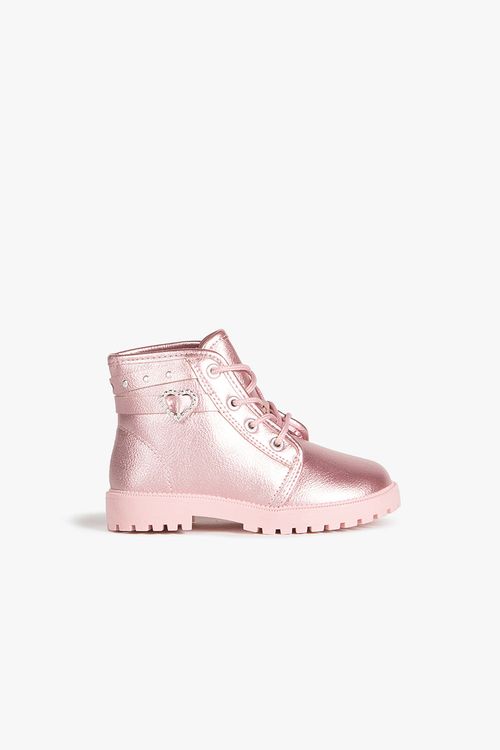 Bota Baby Infantil Coturno Cano Curto Molekinha Hearth
