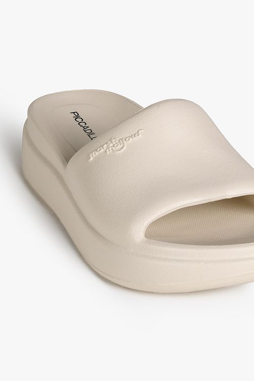 Tamanco Feminino Papete Piccadilly Marshmallow Carla