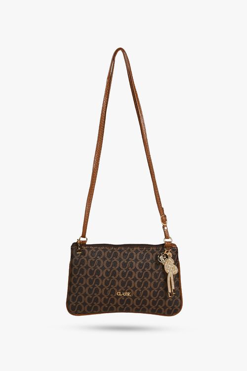 Bolsa Pequena Transversal Feminina Classe Canvas