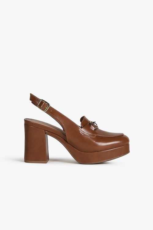 Sapato Feminino Slingback Salto Alto Mundial Hana